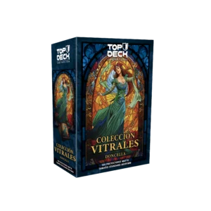 Caja con 100 protectores Top Deck vitrales Doncella